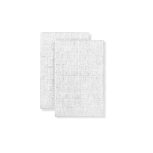 Classic Terry Dish Cloth, 12x13, 0.93lbs/dz, Solid White